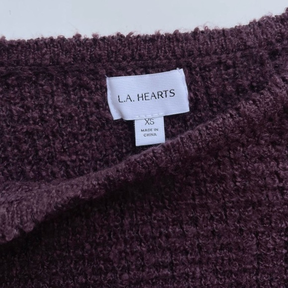 pacsun dark purple cropped sweater - Picture 3 of 3